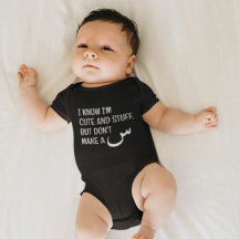 Moderne Funny Arabe Musulman Baby Black Bodysuit