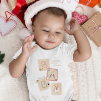 Moderne Mon premier joyeux bébé de Noël naissance