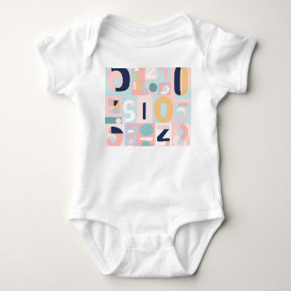 Body Moderne Motif de Nombre Abstrait Genre Neutre