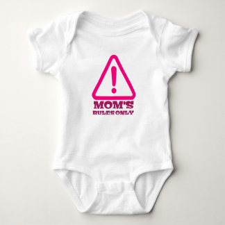 Body Mom’s Rules Only – Sassy New Mom Baby Apparel