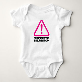 Body Mom’s Rules Only – Sassy New Mom Baby Apparel