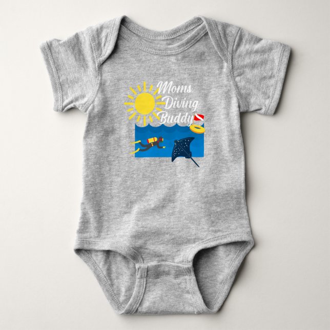 Body Moms Diving Buddy Design - Bodysuit Baby Jersey (Devant)