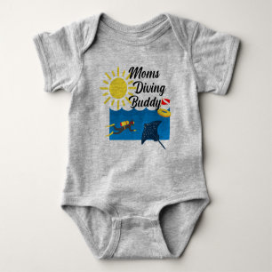 Body Moms Diving Buddy Design - Bodysuit Baby Jersey