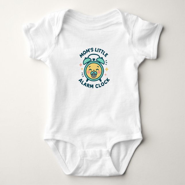 Body Mom's Little Alarm Clock Baby Bodysuit | newborn  (Devant)