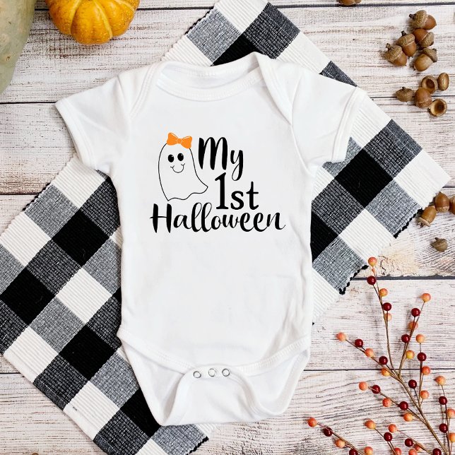 Body Mon 1er Halloween Bébé Fille Fantôme Mignonne (Créateur téléchargé)