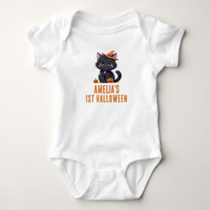 Body Mon 1er Halloween Chat Noir