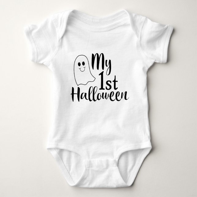 Body Mon 1er Halloween mignon Baby Ghost (Devant)