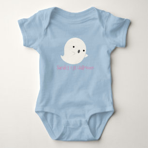Body Mon 1er Halloween rose et bleu fantôme Personnalis