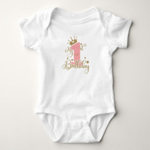 Body Mon 1er maillot de corps bébé fille anniversaire