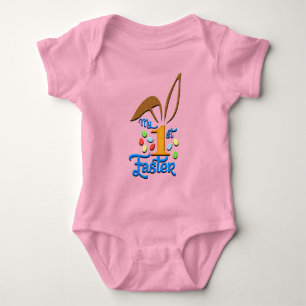 Body Mon 1er maillot rose de bébé de Pâques - Pâques