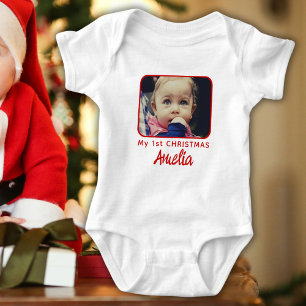 Body Mon 1er Noël Bébé's Première Photo