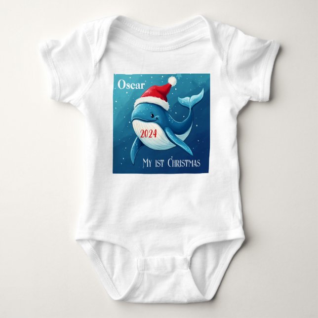 Body Mon 1er Noël, Cadeau Bébé Customisé Pour Noël, (Devant)