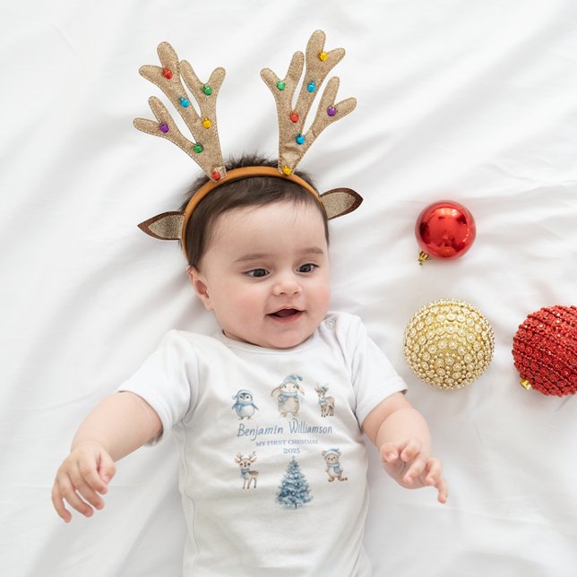 Body Mon 1er Noël Coutume Bébé Fille Forêt (Créateur téléchargé)