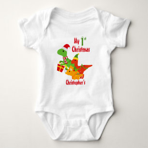 Body Mon 1er Noël Dinosaure T-Rex