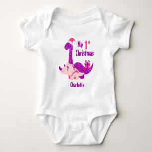 Body Mon 1er T-Rex de Noël en bodysuit bébé