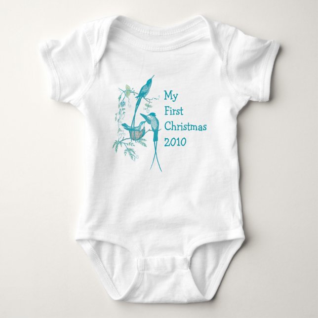 Body Mon 1er T-shirt bébé Noël 2010 (Devant)