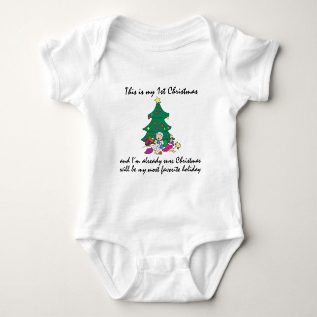 Body Mon 1er T-shirt de Noël (Devant)