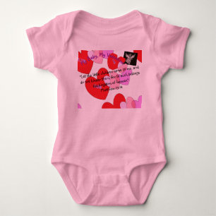 Body Mon bébé, ma Saint Valentin, chemise bébé