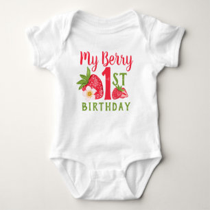 Body Mon Berry 1er anniversaire mignonne fraise