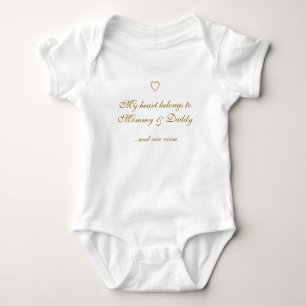 Body Mon coeur appartient à la maman et le papa,… et