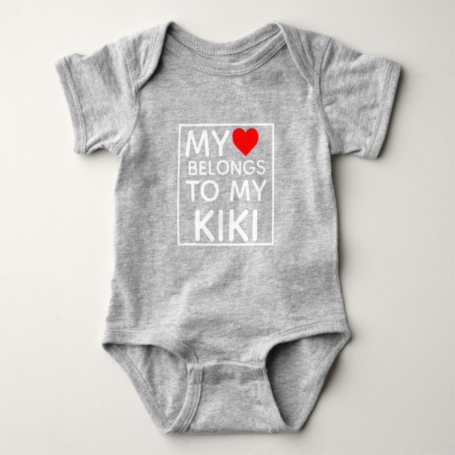 Body Mon coeur appartient à mon NOM (Devant)