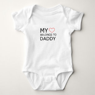 Body Mon Coeur Appartient Au Bodysuit Papa Baby