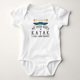 Body Mon héros fait du kayak je l'appelle papa en kayak