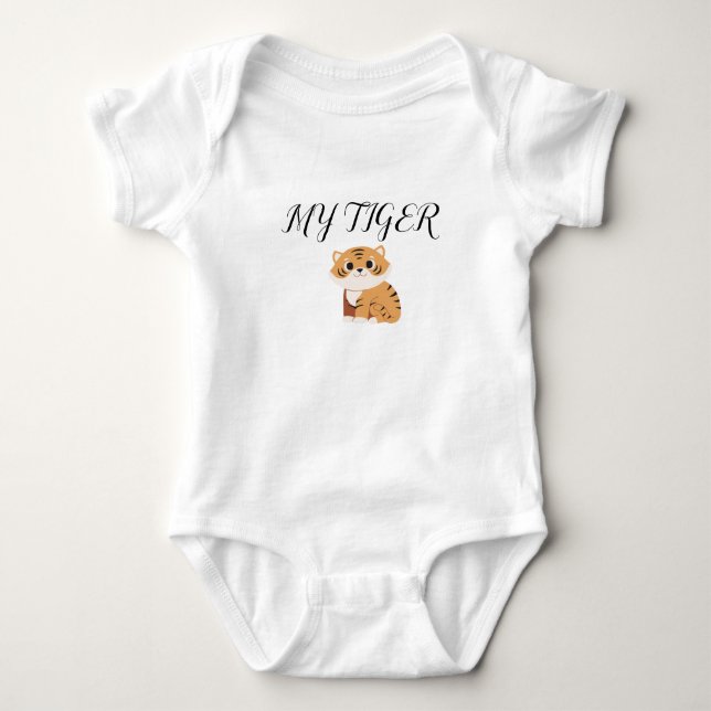 Body Mon maillot de bébé design tigre (Devant)
