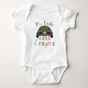 Body Mon oncle mange des Crayons - Armée militaire pers