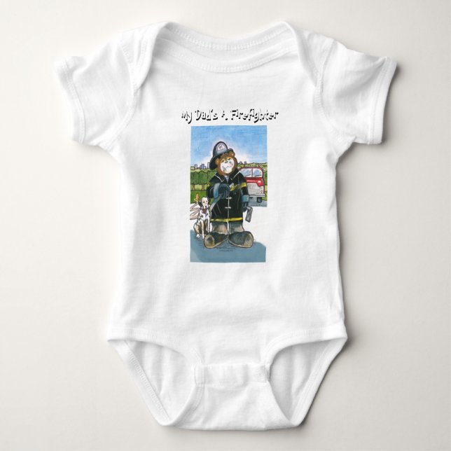 Body Mon papa est un sapeur-pompier - (Devant)