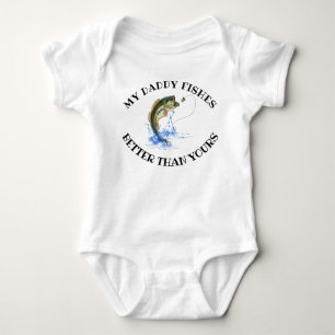 Body Mon Papa Pêche Mieux Que La Vôtre Pêche Drôle