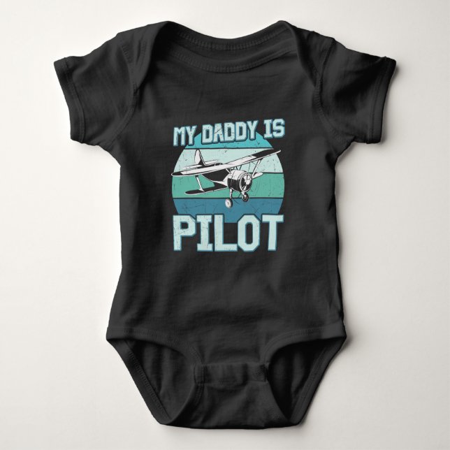 Body Mon papa/T-shirt pilote (Devant)