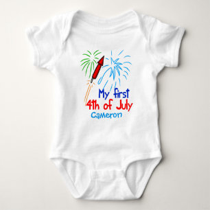 Body Mon premier 4 juillet beau Monogramme Fireworks