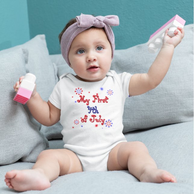 Body Mon premier 4 juillet Bodysuit bébé (Créateur téléchargé)