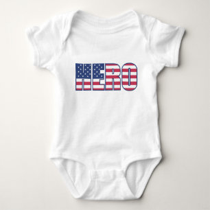 Body Mon premier bodysuit avec drapeau américain pour b