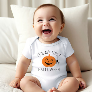 Body Mon Premier Garçon Bébé Citrouille Araignée Hallow