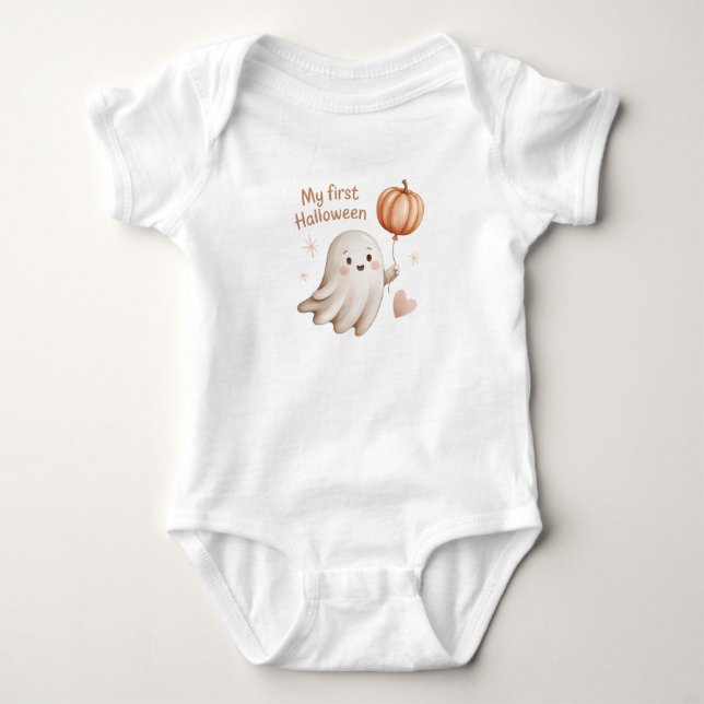 Body Mon premier Halloween mignon fantôme Halloween (Devant)