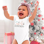 Body Mon premier joli bonhomme de neige de Noël<br><div class="desc">Mon Premier Chou Snowman De Noël. Célébrez les premiers noël de votre bébé avec ce design amusant.</div>