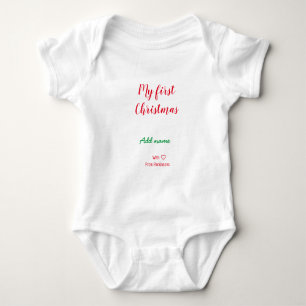 Body Mon premier Noël ajouter nom de famille nom de fam