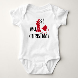 Body 🎄Mon Premier Noël Bébé T-Shirt | Jolies Fêtes de 