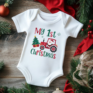 Body Mon premier Noël Charming Tracteur de Père Noël à