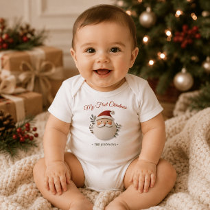 Body Mon premier Noël Père Noël – Personnalisé 