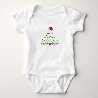 Body Mon premier Noël | Tenue de fête mignonne pour béb