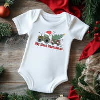 Mon premier Noël Tracteur de ferme mignon