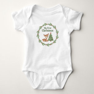 Body Mon premier T-shirt de Noël pour bébé