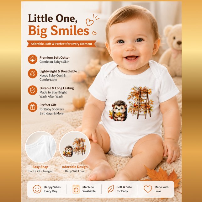 Body Mon Premier Tenue d'Automne | Combinaison Mignonne (Créateur téléchargé)