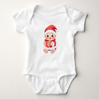 Body Mon premier vêtement de bébé de Noël - Père Noël D