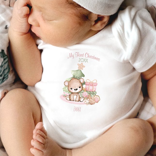 Body Mon premier vêtement de bébé de Noël | Texte perso (Créateur téléchargé)
