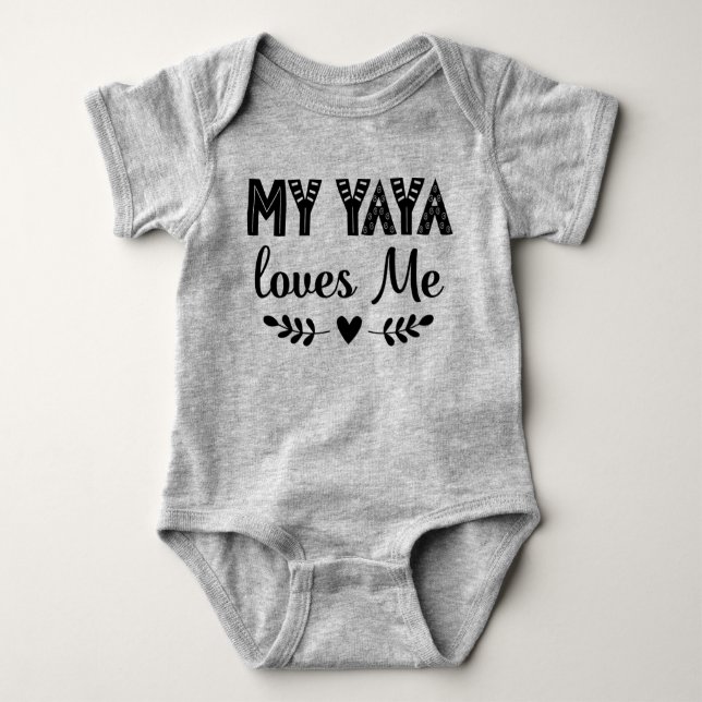 Body Mon Yaya m'aime le cadeau pour bébé (Devant)
