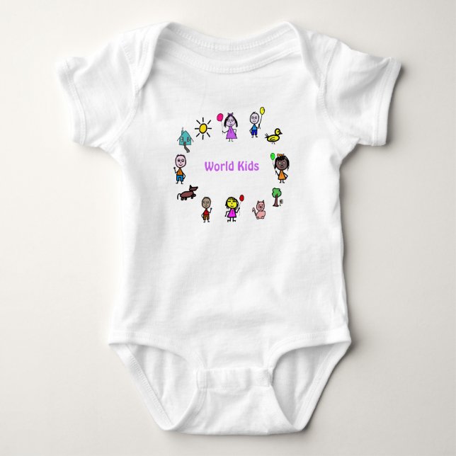 Body Monde des bodys pour bébé  (Devant)